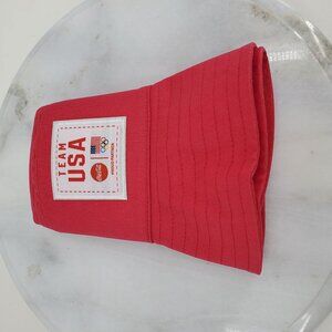 Team USA Coca Cola Olympics Proud Partner Red Bucket Hat